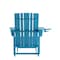Flash Furniture Blue Adirondack Chairs with Ottoman-Cupholder, 2PK 2-LE-HMP-1045-110-BL-GG - alternate 2